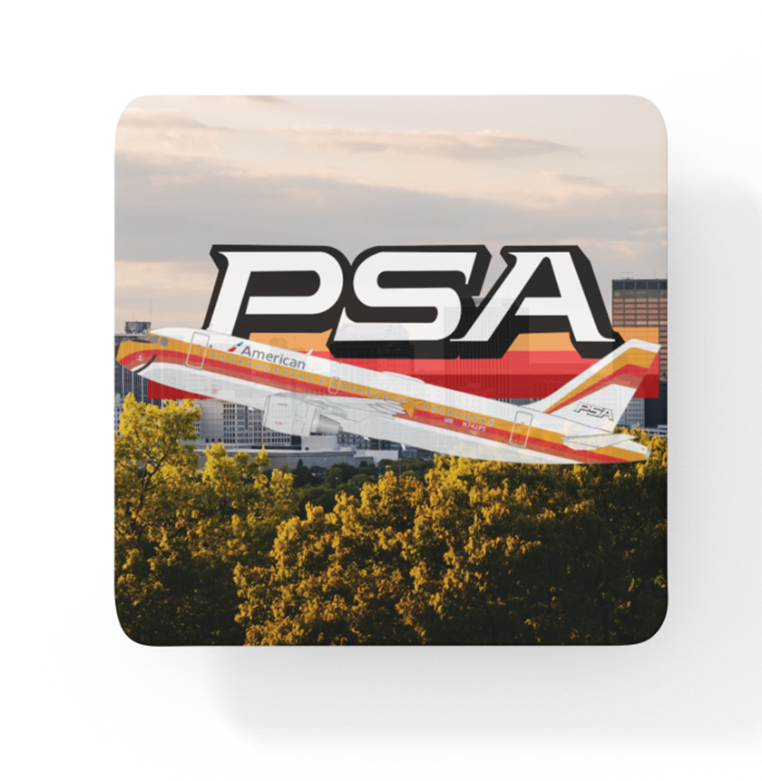 PSA - Origin View Of Dayton Ohio - Square Sandstone Coaster