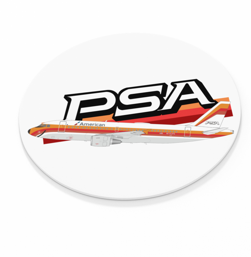 PSA Logo w/ Livery  -  Round Sandstone Coaster
