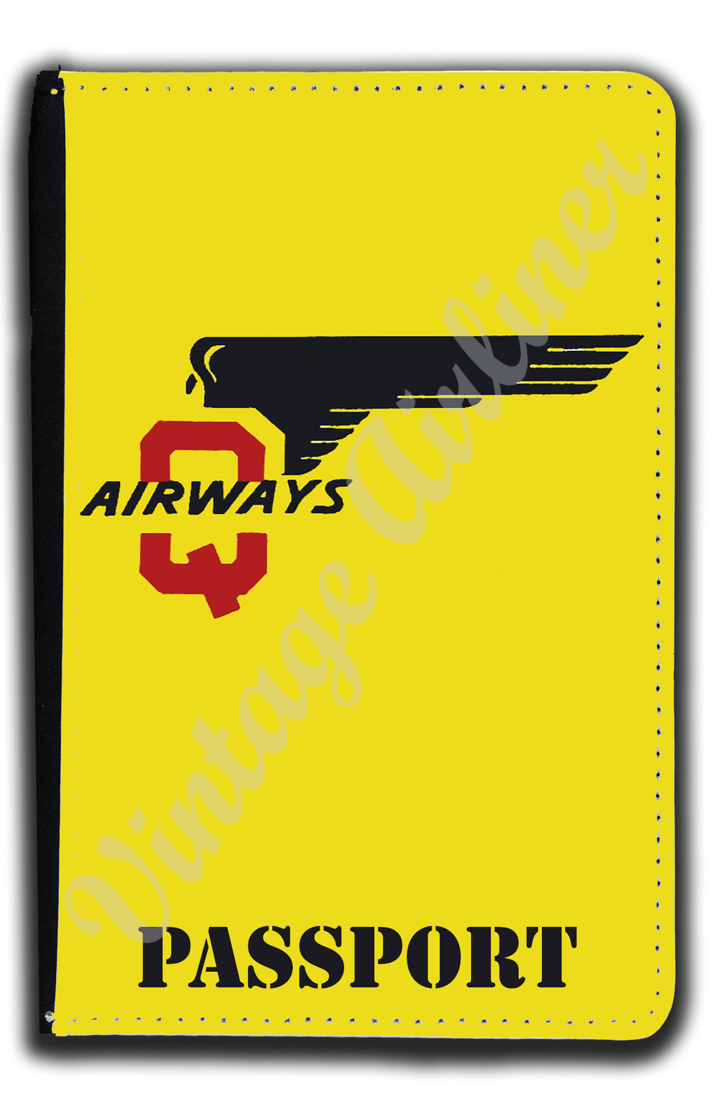 Q Airways Logo Passport Case