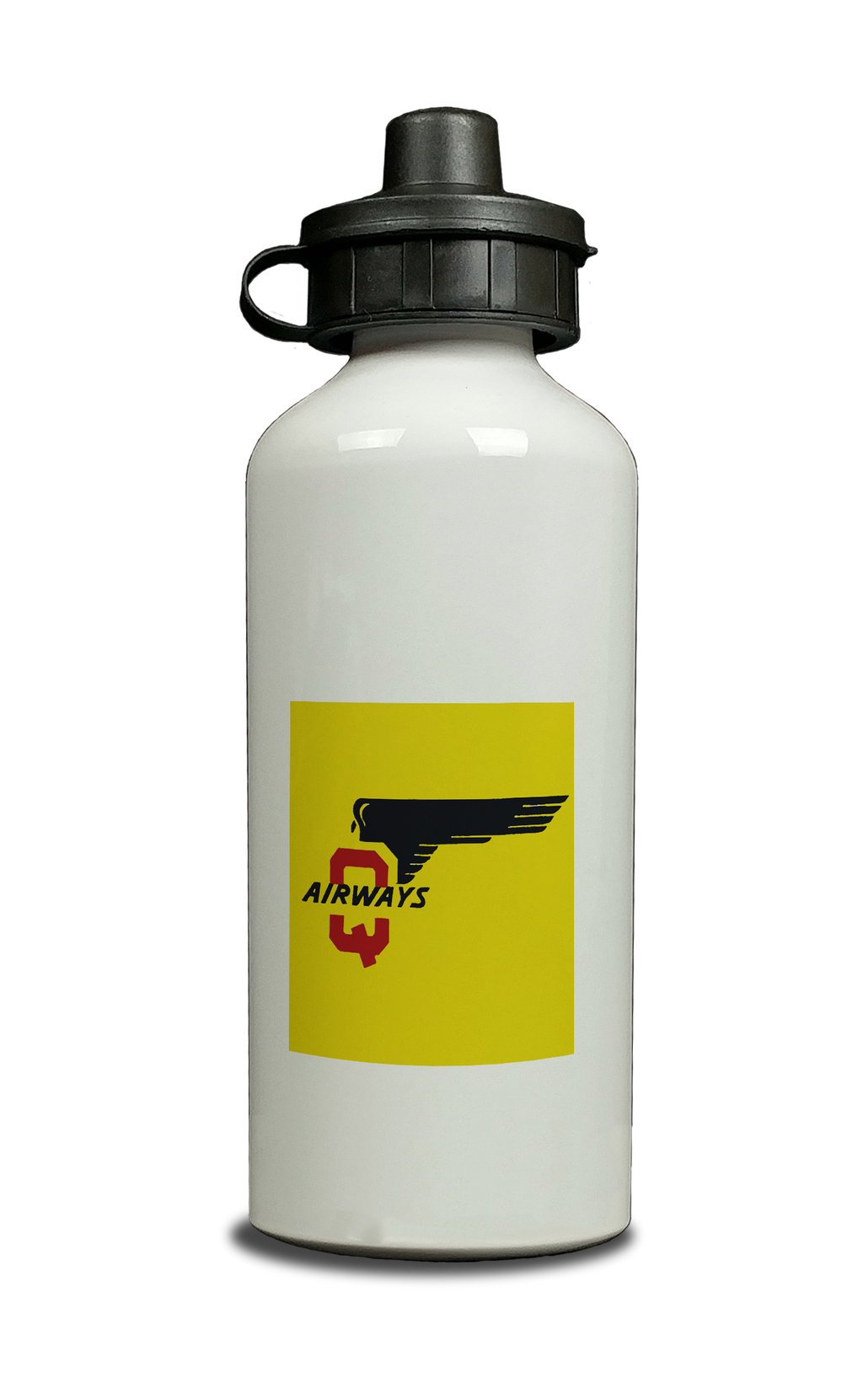 Q Airways Logo Aluminum Water Bottle