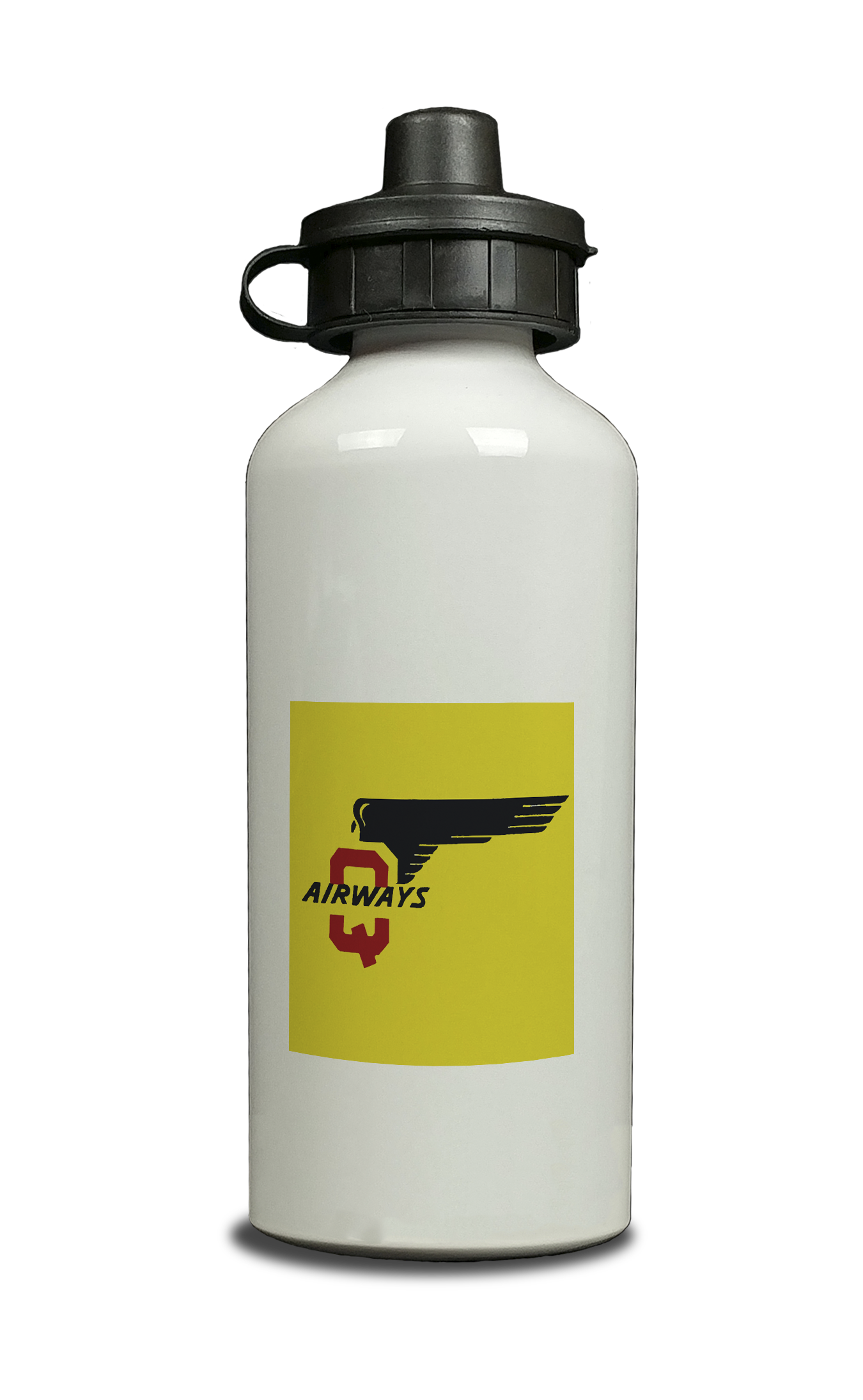 Q Airways Logo Aluminum Water Bottle