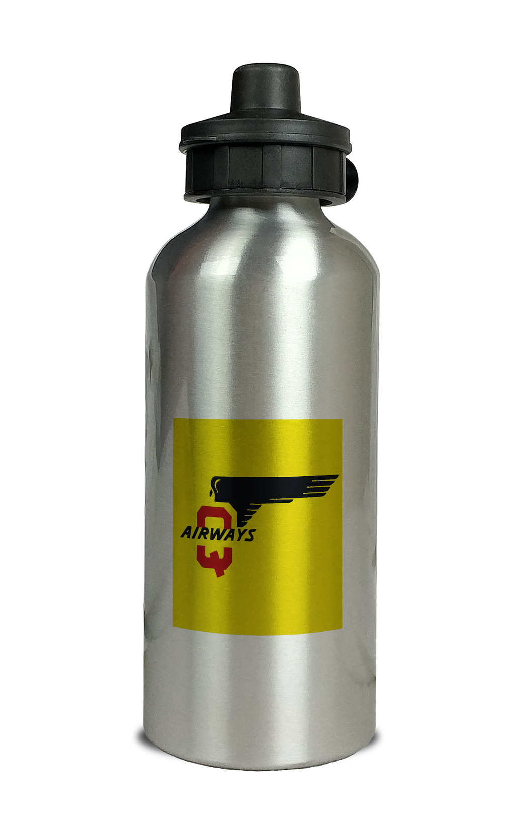 Q Airways Logo Aluminum Water Bottle