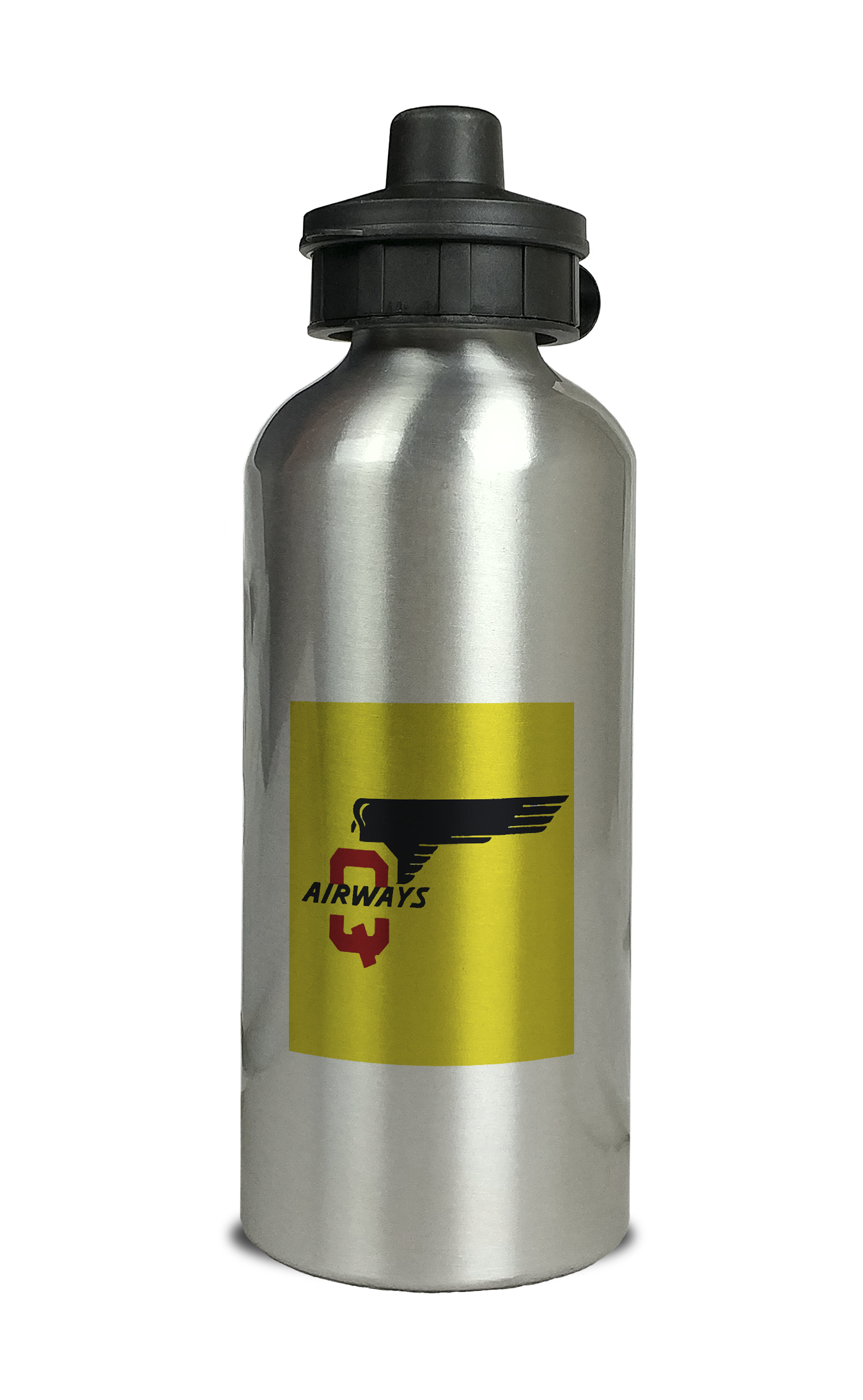 Q Airways Logo Aluminum Water Bottle