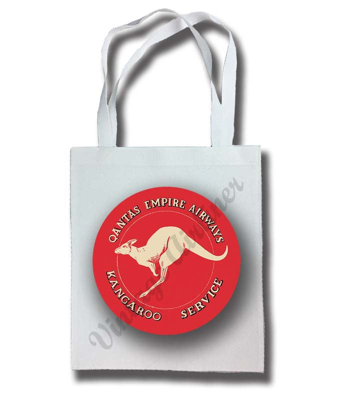 QANTAS Empire Airways 1940's Vintage Tote Bag
