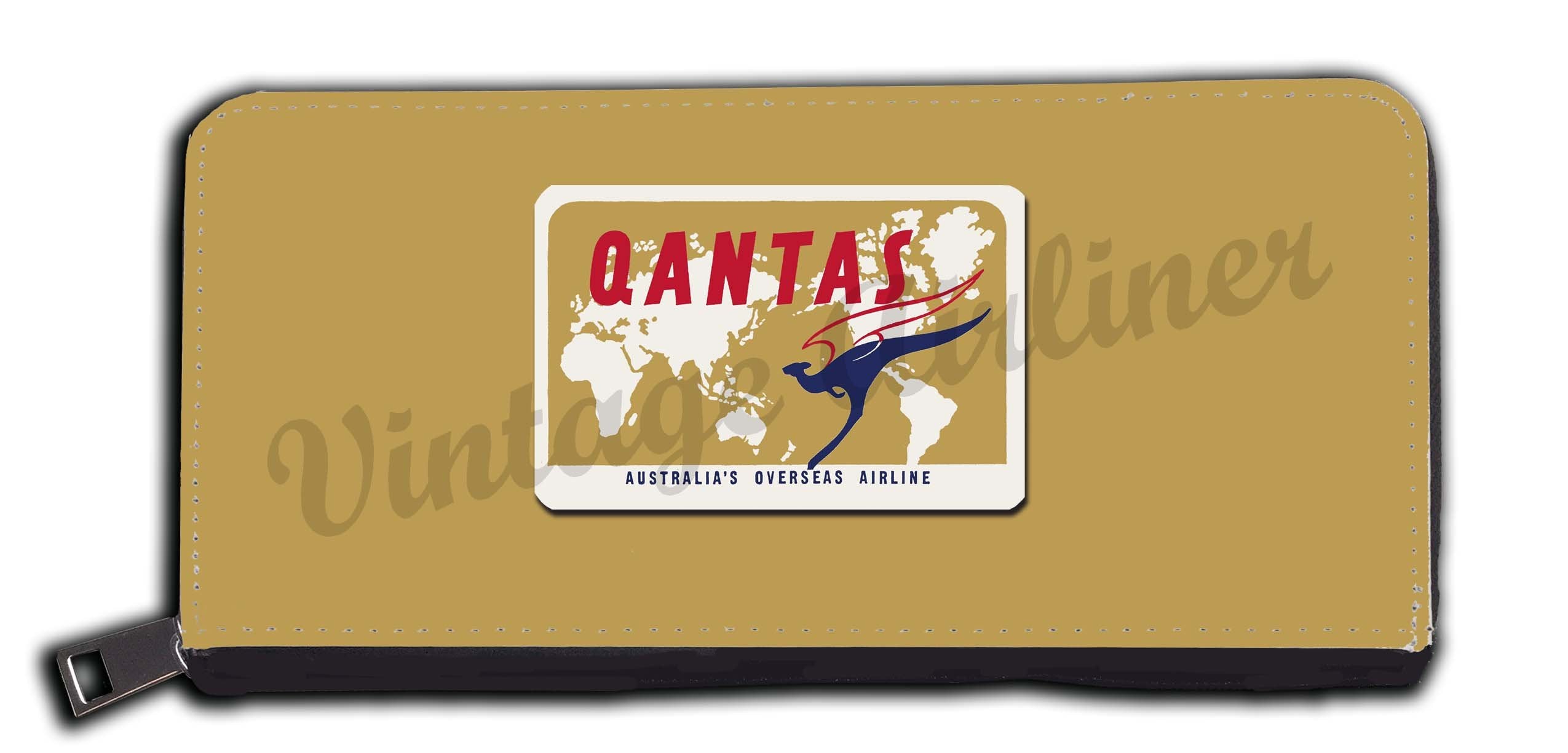QANTAS Vintage Bag Sticker Wallet