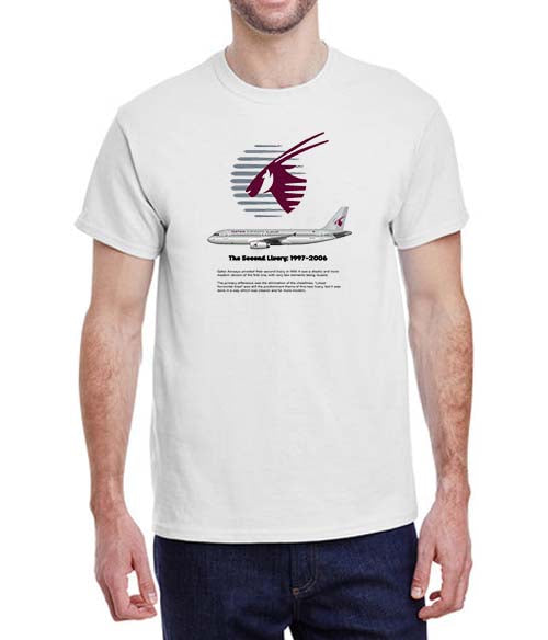 Qatar Airways - The Second Livery:1997-2006 - T-Shirt