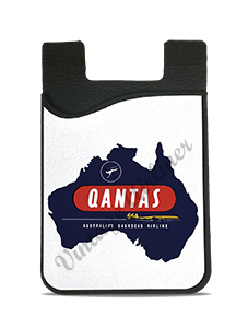 QANTAS Vintage Bag Sticker Card Caddy