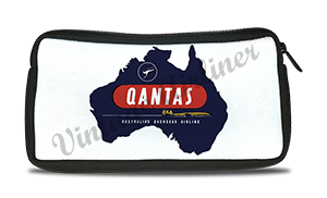 QANTAS Vintage Bag Sticker Travel Pouch