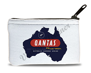 QANTAS Vintage Bag Sticker Rectangular Coin Purse