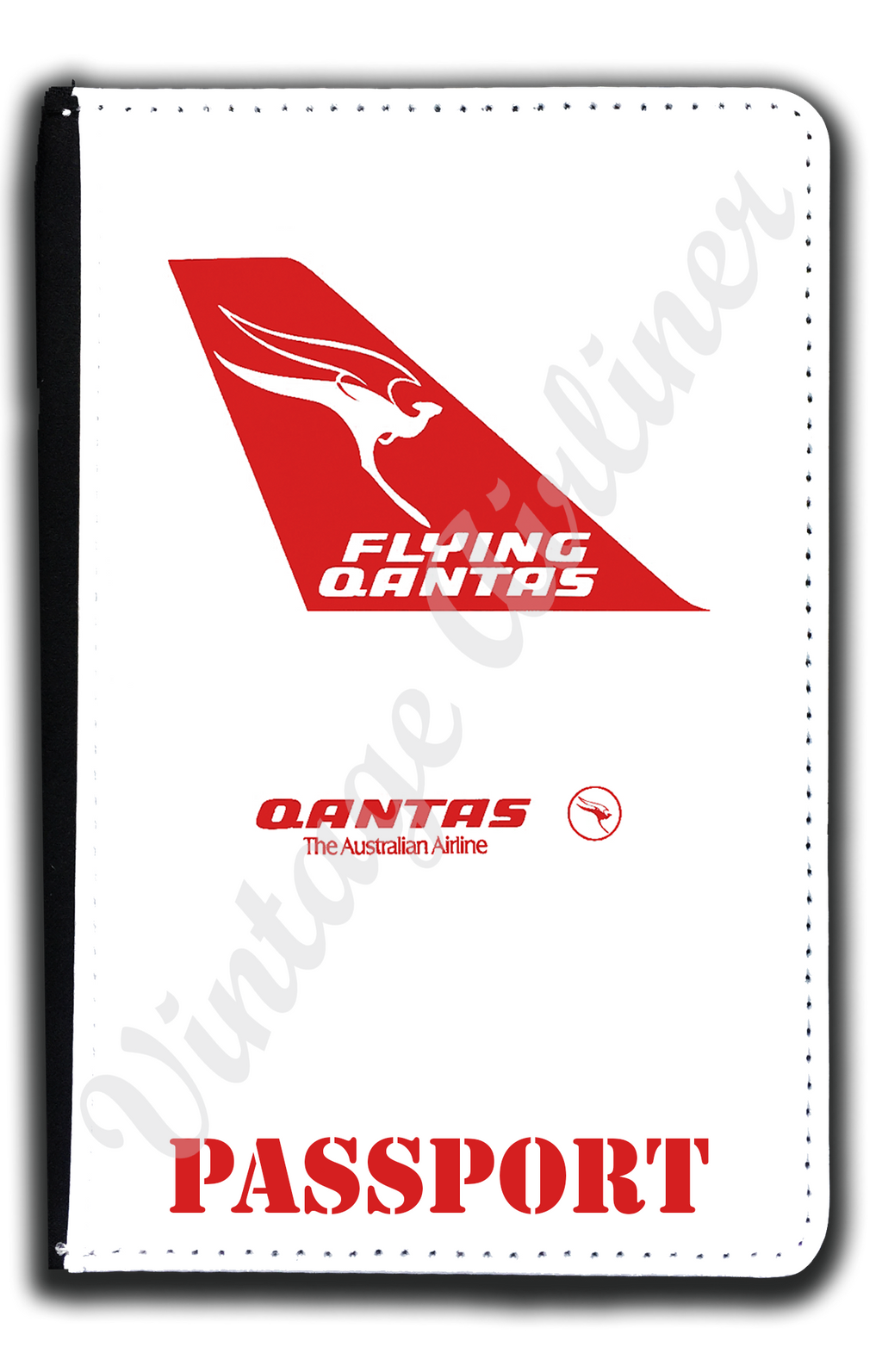 QANTAS Bag Sticker Passport Case
