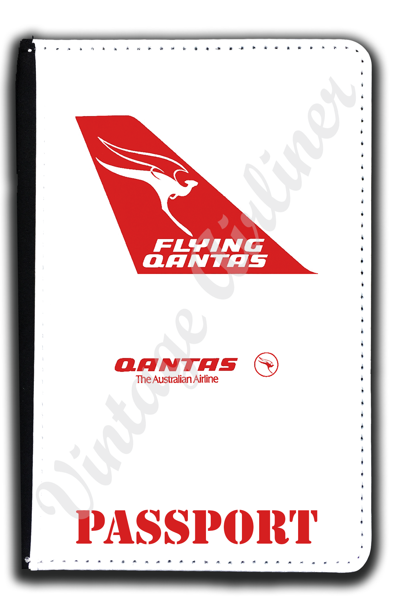 QANTAS Bag Sticker Passport Case