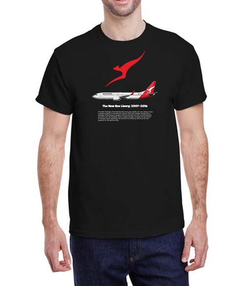QANTAS - The New Roo Livery: 2007-2016  - T-Shirt