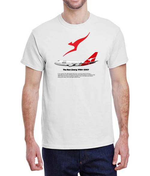 QANTAS - The Roo Livery: 1984-2007 - T-Shirt