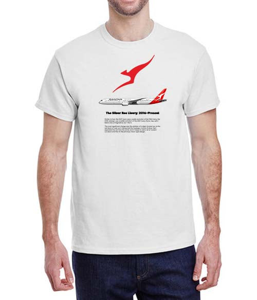 QANTAS - The Silver Roo Livery: 2016-Present - T-Shirt