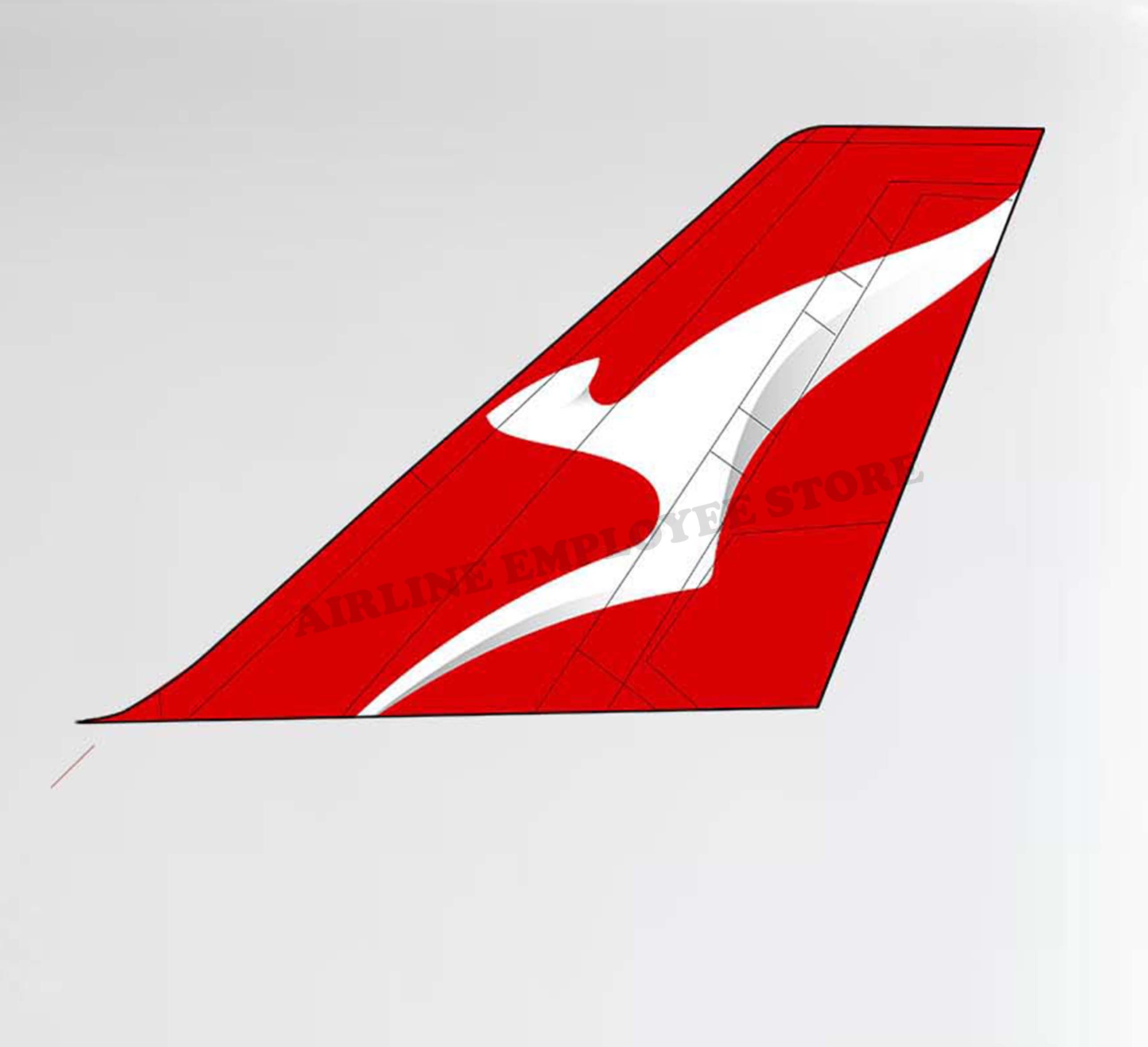 QANTAS Tail Decal Stickers