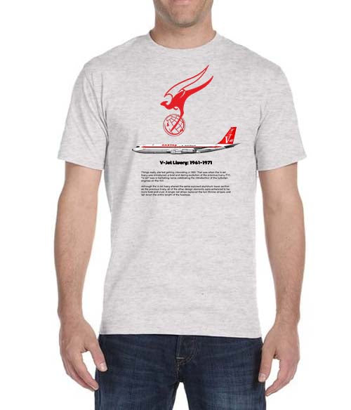 QANTAS V-Jet Livery:1961-1971 - T-Shirt