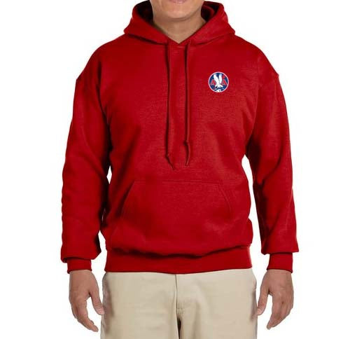 American Airlines 1930's AA Logo Hooded Sweatshirt Embroidered