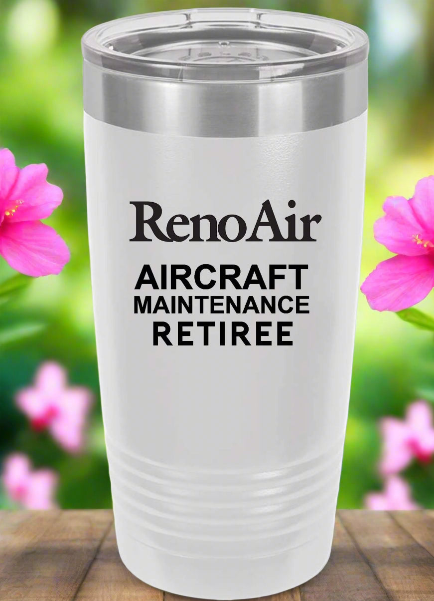 RETIREE Reno Air Aircraft Maintenance Tumbler