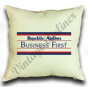 Republic Airlines Linen Pillow Case Cover