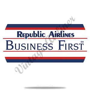 Republic Airlines - Business First - Round Sandstone Coaster