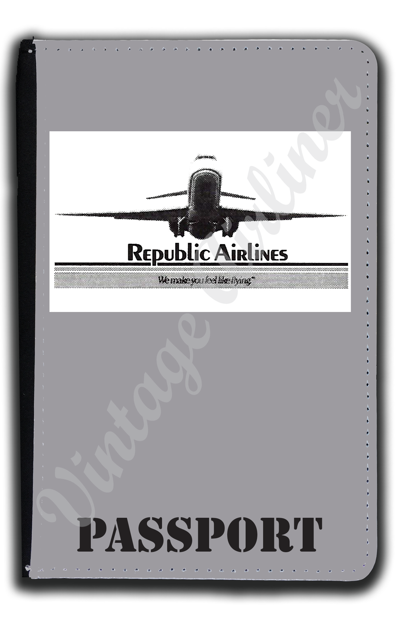Republic Airlines DC9 Passport Case