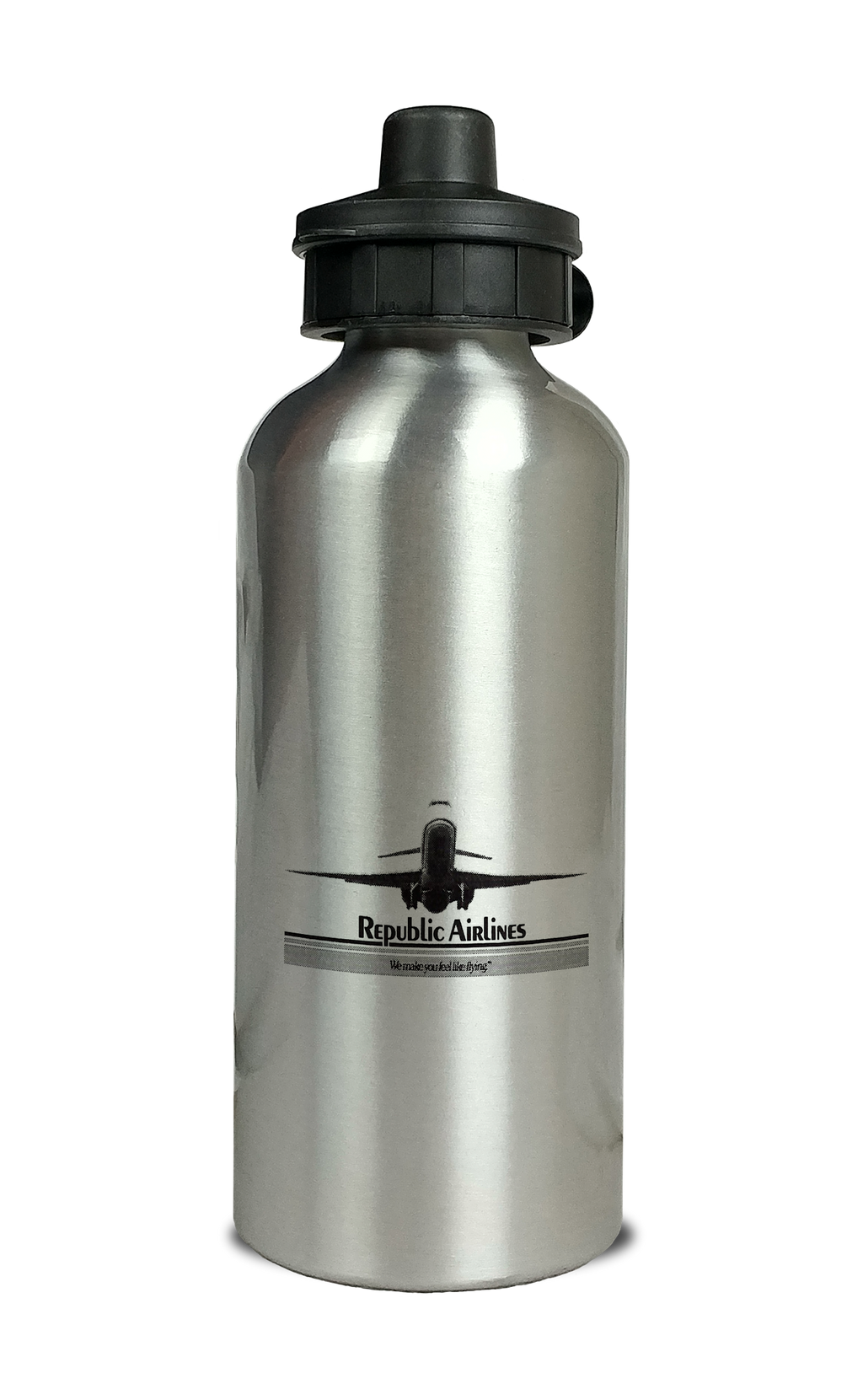 Republic Airlines DC9 Aluminum Water Bottle