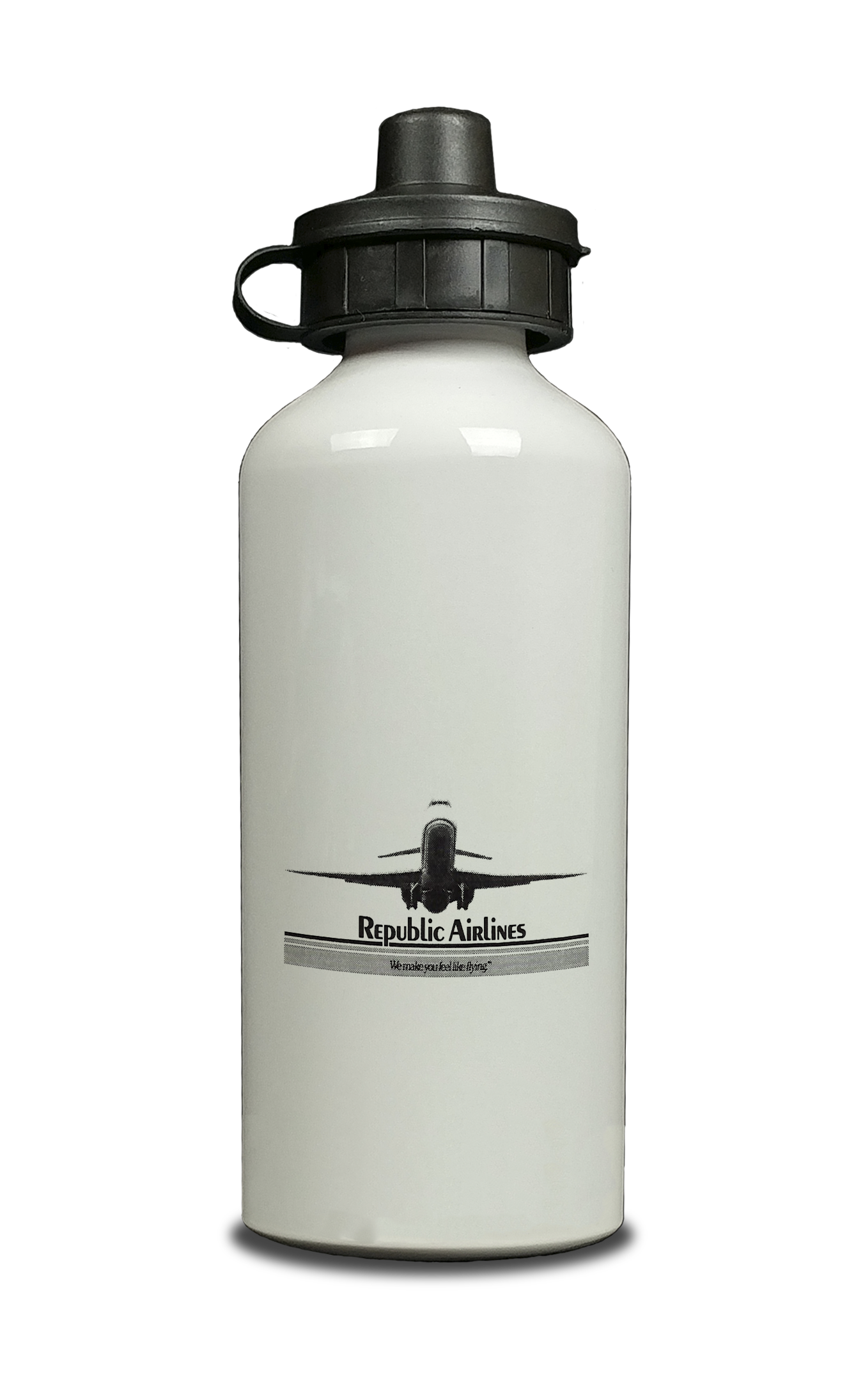 Republic Airlines DC9 Aluminum Water Bottle