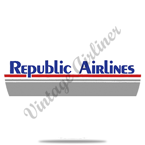 Republic Airlines Logo Round Sandstone Coaster