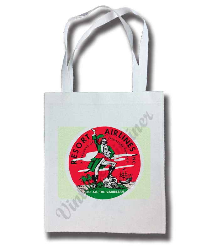 Resort Airlines Vintage Tote Bag