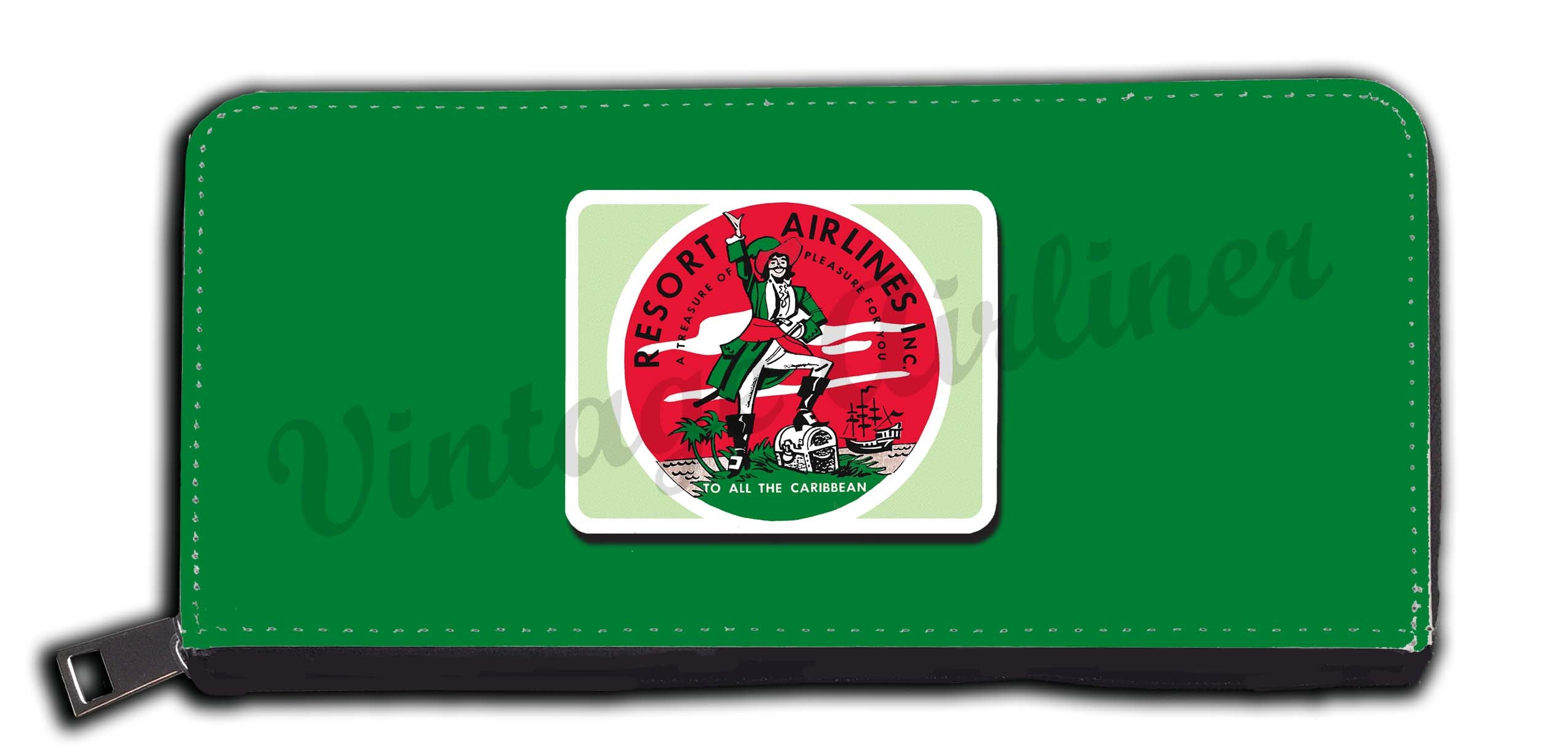Resort Airlines Vintage Bag Sticker Wallet