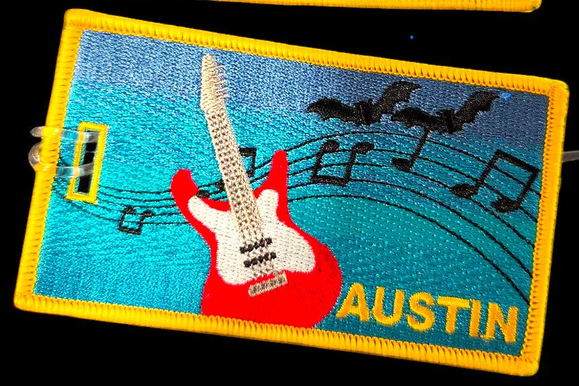 Austin - Embroidered Bag Tag