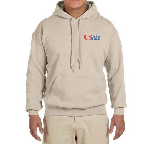 Air Blue Logo (19US89-1997) Hooded Sweatshirt Embroidered