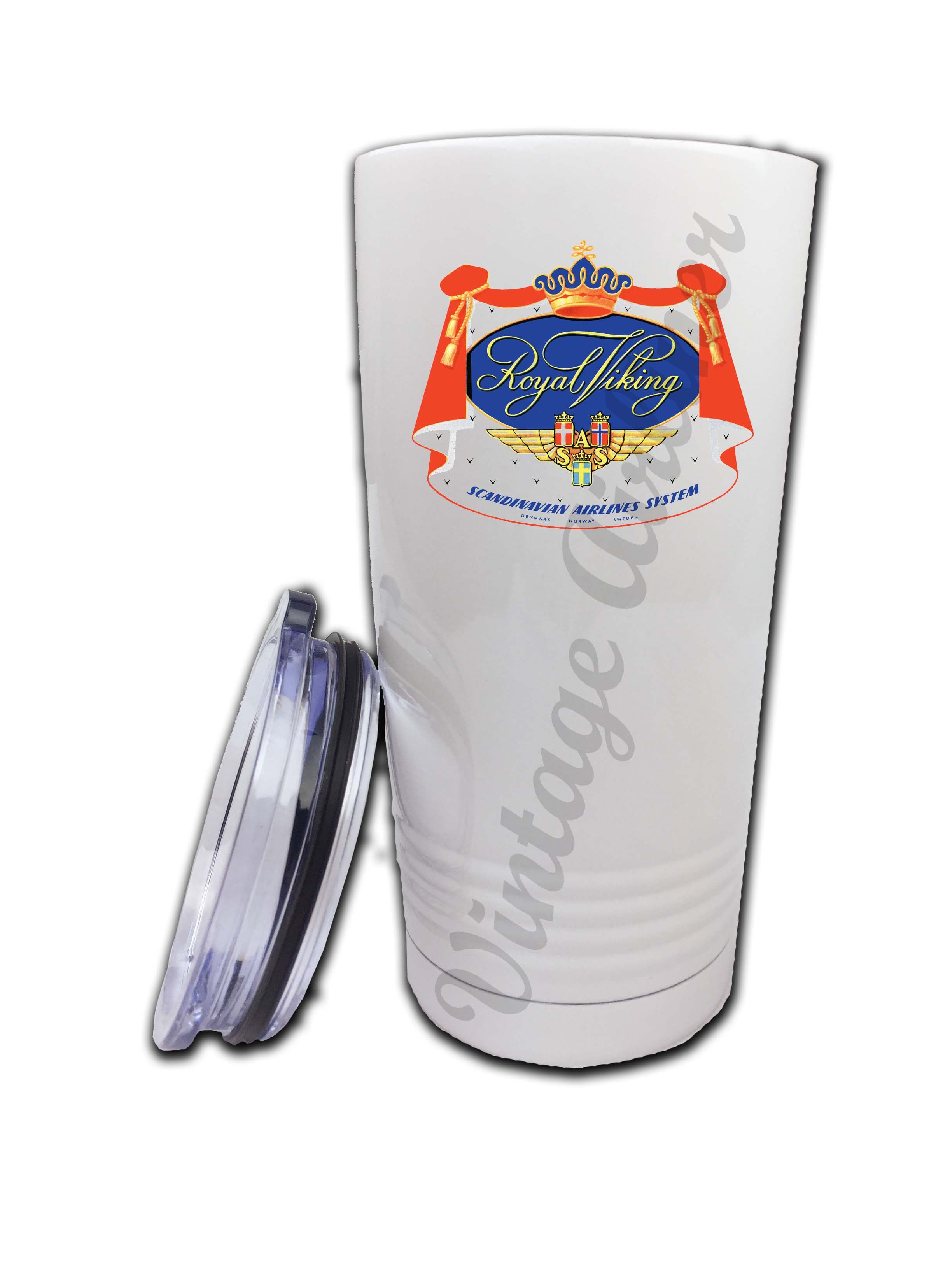 Scandinavian Airlines (SAS) Royal Viking Bag Sticker Tumbler