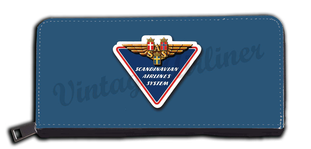 Scandinavian Airlines (SAS) 1960's Triangle Bag Sticker Wallet