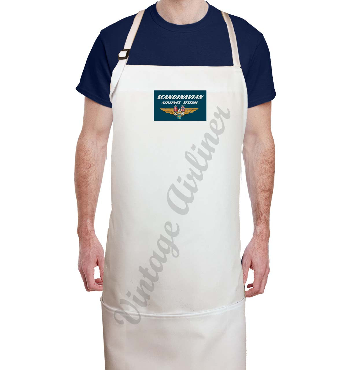 Scandinavian Airlines System Vintage Apron