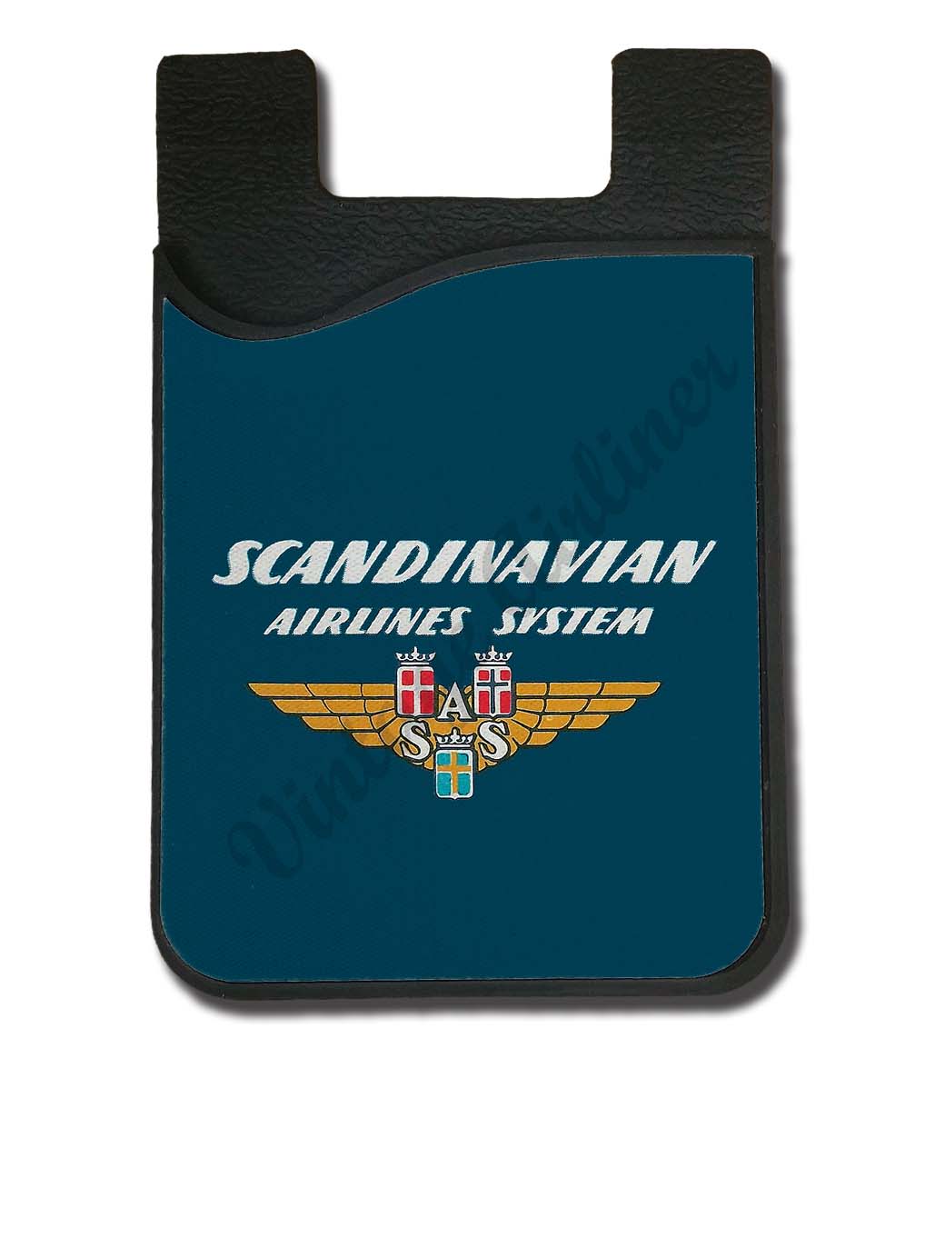 Scandinavian Airlines System Vintage Card Caddy