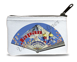 Scandinavian Airlines 1950's Vintage Japan Bag Sticker Rectangular Coin Purse