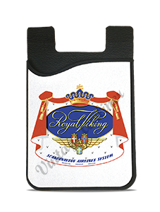 Scandinavian Airlines (SAS) 1950's Royal Viking Vintage Bag Sticker Card Caddy