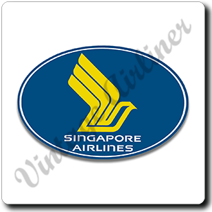 Singapore Airlines Logo Square Sandstone Coaster