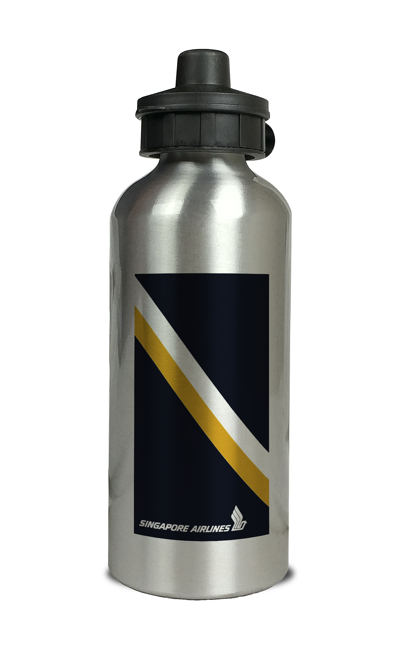 Singapore Airlines Timetable Cover Aluminum Water Bottle