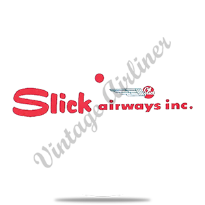 Slick Airways Logo Round Sandstone Coaster