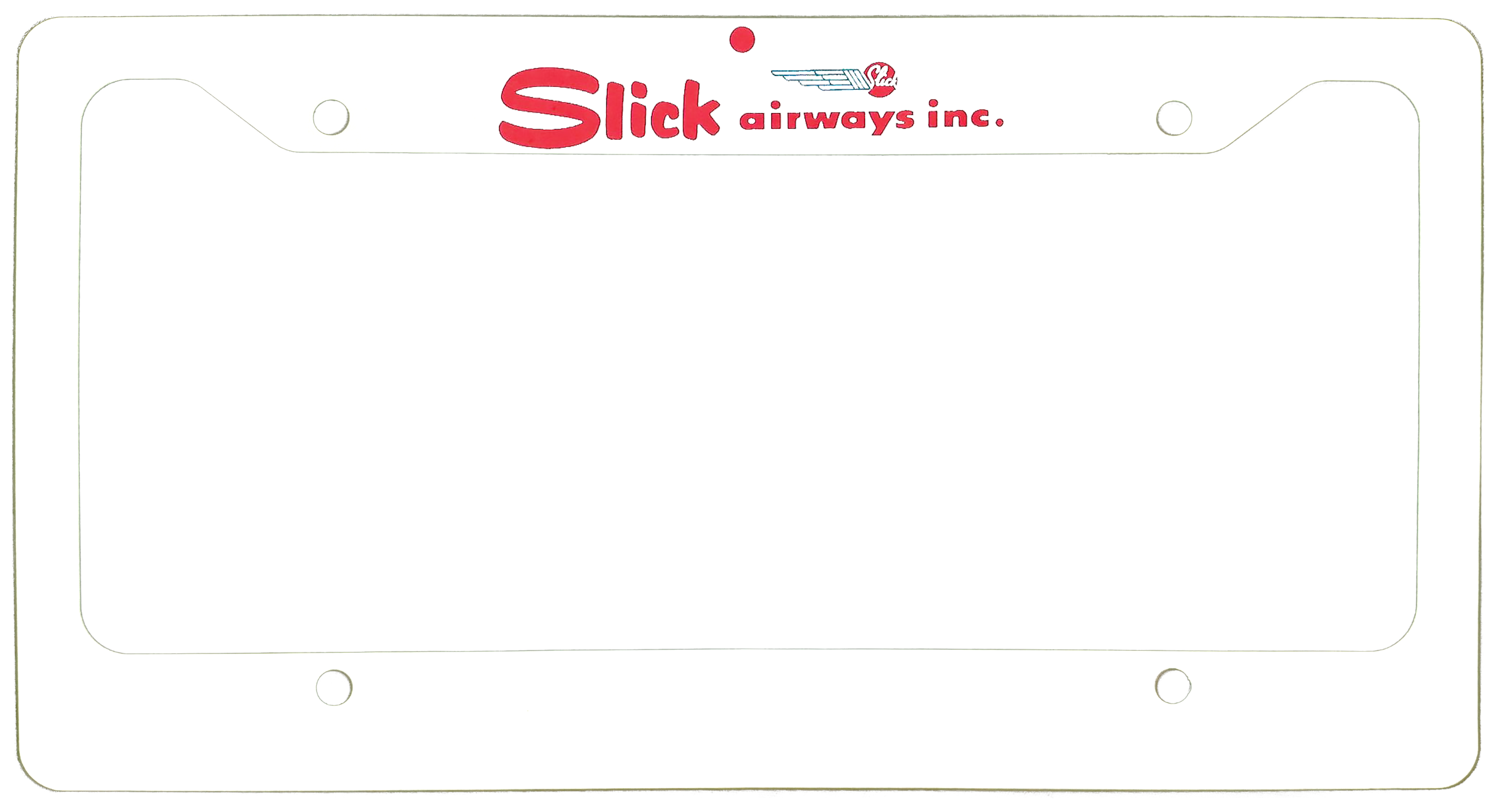 Slick Airways Inc- License Plate Frame
