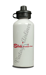 Slick Airways Inc Logo Aluminum Water Bottle