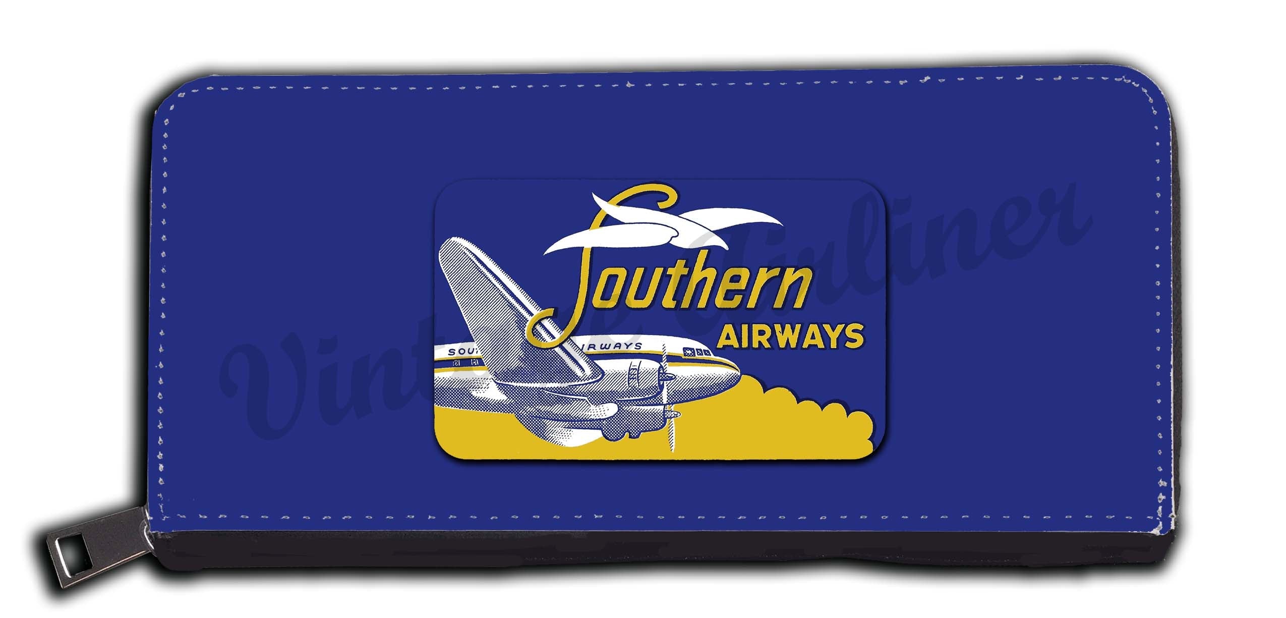 Southern Airways 1950's Vintage Bag Sticker Wallet