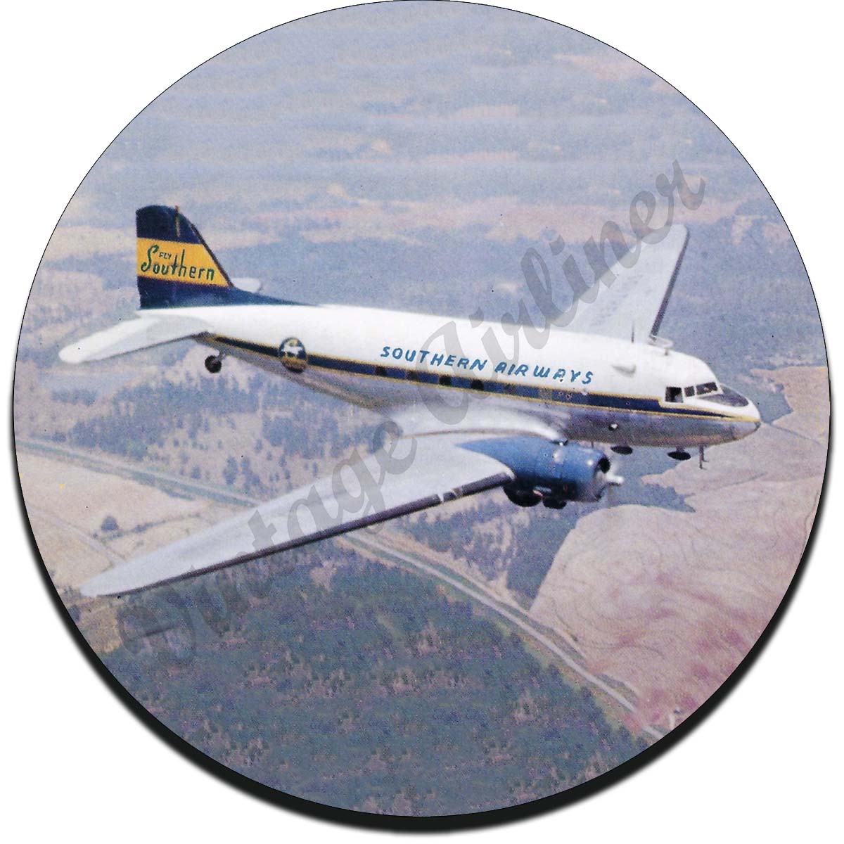 Southern Airways Sandstone Coaster