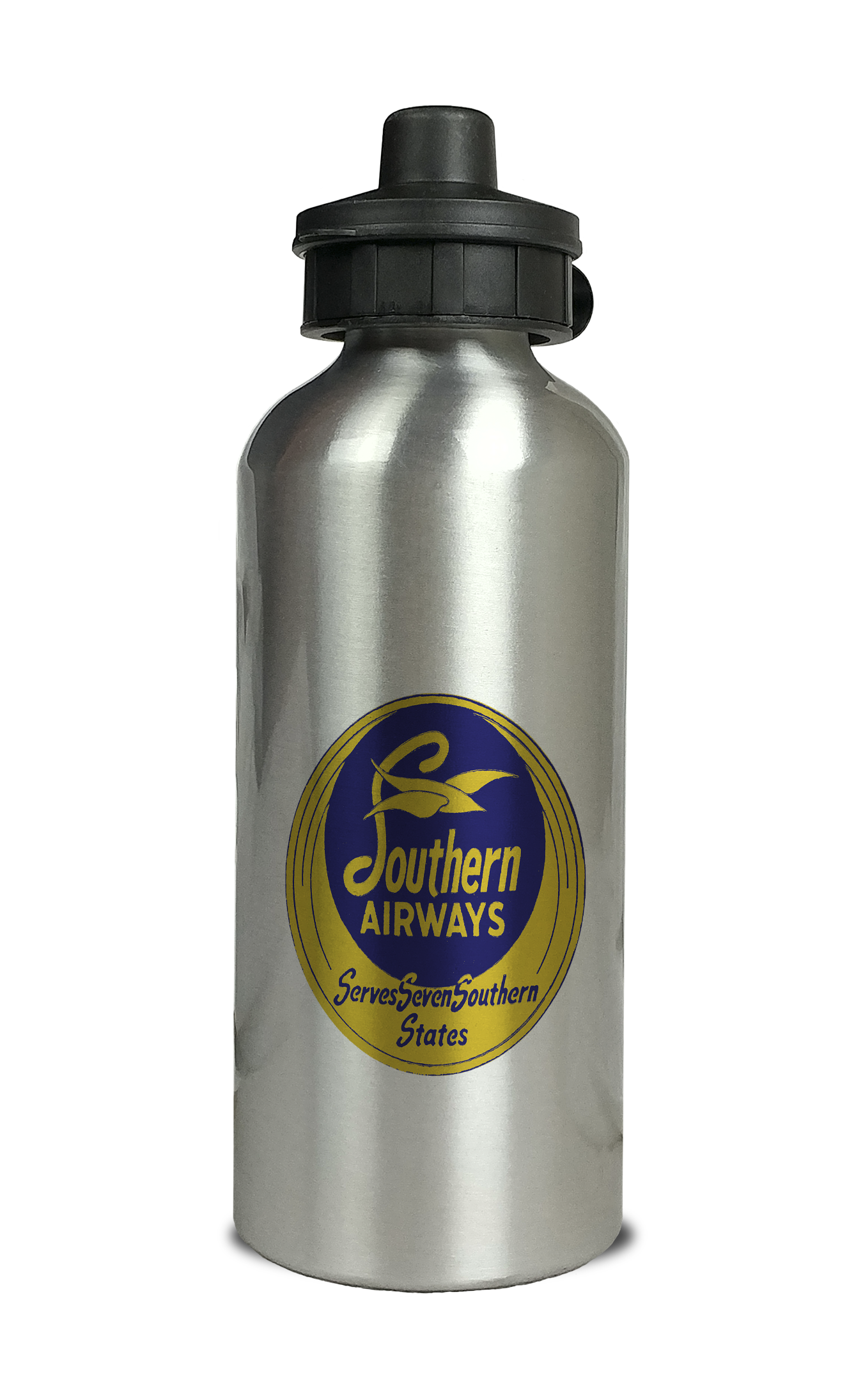 Southern Airways Round Vintage Aluminum Water Bottle