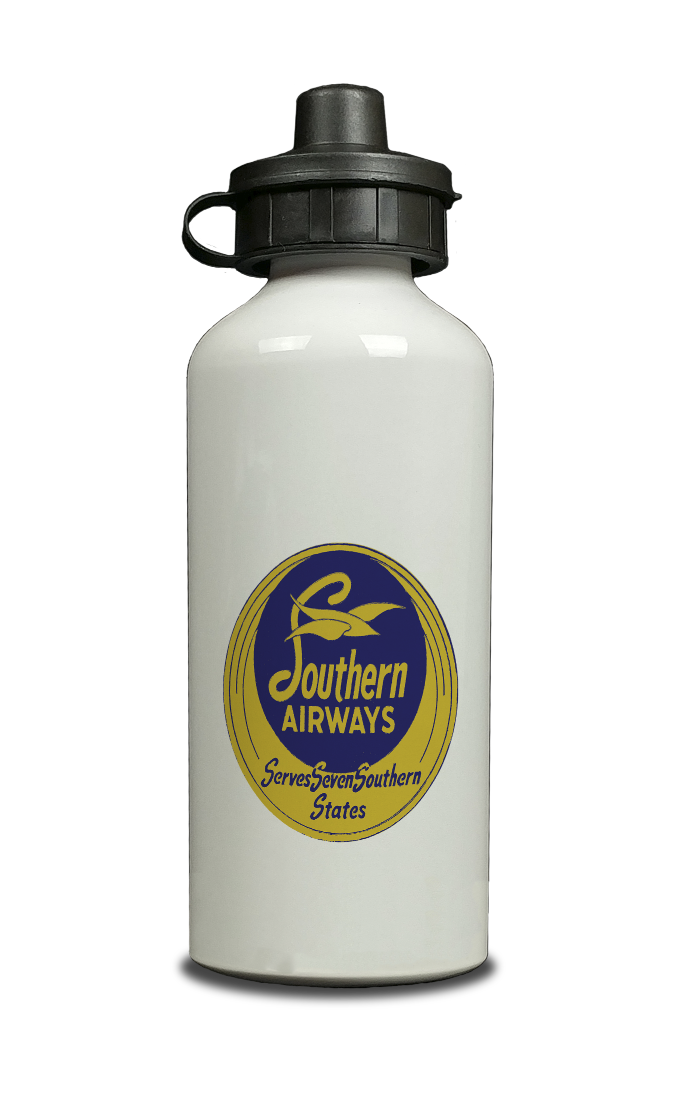 Southern Airways Round Vintage Aluminum Water Bottle