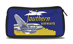 Southern Airways 1950's Vintage Bag Sticker Travel Pouch