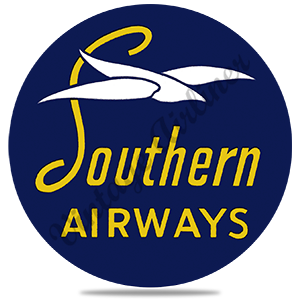 Southern Airways Original Logo Round Sandstone Coaster