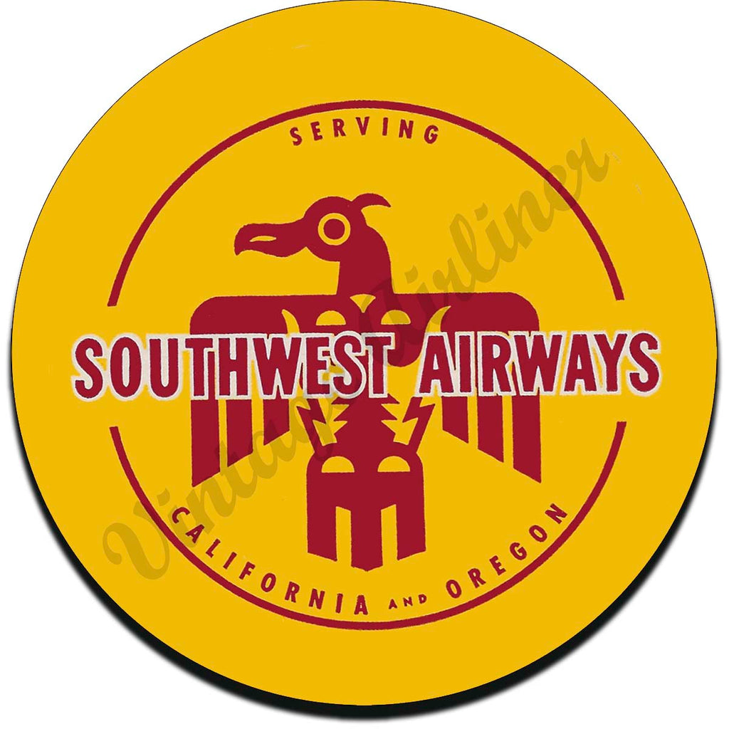 Southwest Airways Vintage Sandstone Coaster